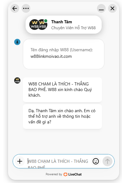Đội ngũ chăm sóc khách hàng giỏi W88